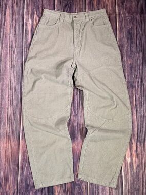 Men’s Vintage Carpenter 90s/Y2K Sideout Thick Tan Corduroy Baggy Skater Pants